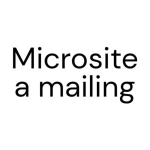 Microsite a mailing